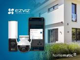 Durch die Unterstützung von EZVIZ Überwachungskameras bringt Homematic IP mehr Sicherheit ins Smart Home.