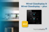 Neu: Homematic IP Wired Glasdisplay und Wired Glasdisplay – plus 