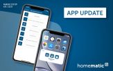Der Roll-Out des Homematic IP App Updates mit den Versionsnummern 2.12.0 (iOS) und 2.12.10 (Android) beginnt am 14. Juni. Das Update wird schrittweise allen Usern zur Verfügung gestellt.  (© eQ-3 AG)  